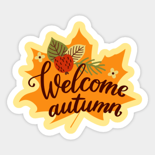 Welcome Autumn Sticker